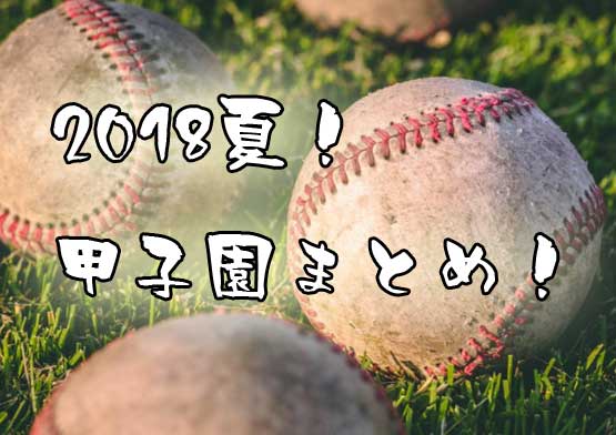 2018年夏の甲子園まとめ感想