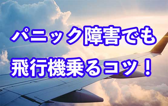 パニック障害でも飛行機に乗るコツ